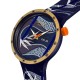 SWATCH BLUE AND GOLDEN LITHE DANCER Ρολόι Λουράκι Σιλικόνης SB05Z700