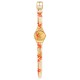 SWATCH GOLDEN RED BAMBOO SKIN Ρολόι Υφασμάτινο λουράκι σιλικόνης SYXZ105