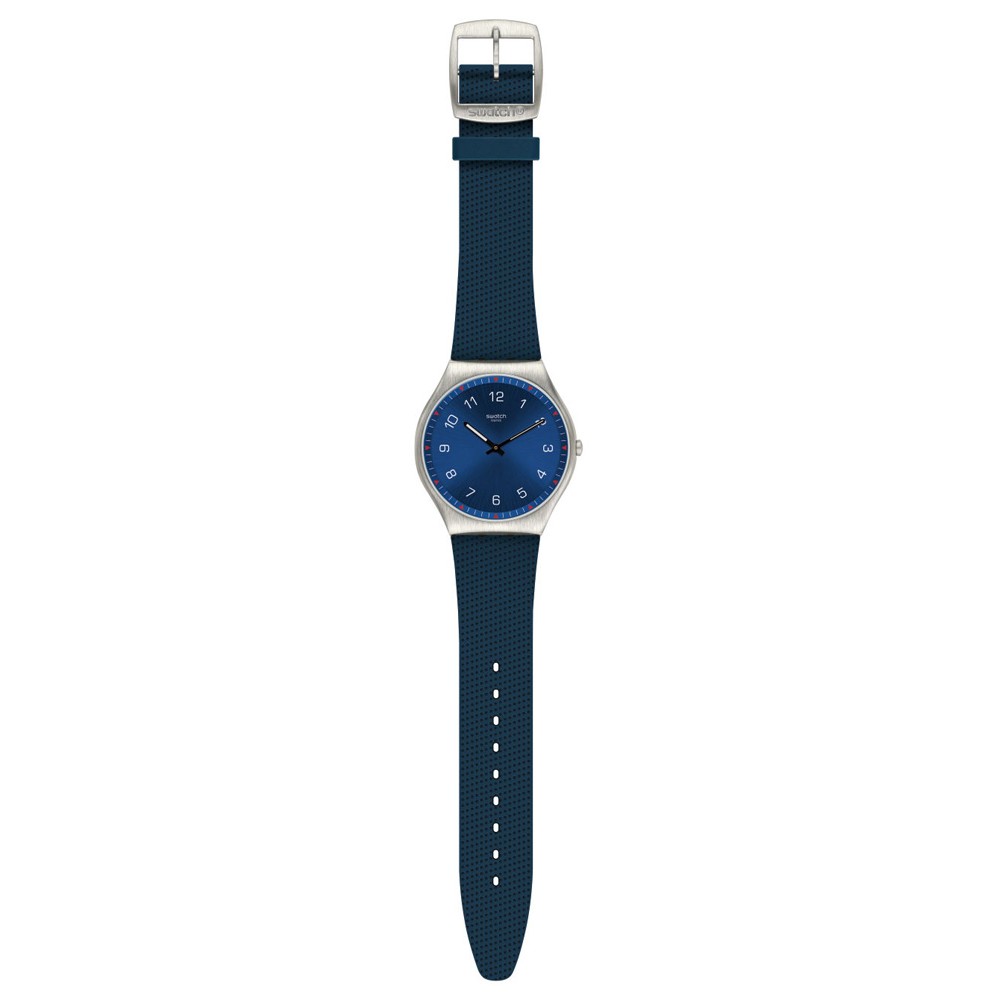 SWATCH SKINNAVY Μπλε λουρί σιλικόνης SS07S102