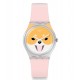 SWATCH AKITA INU Watch Pink Silicone Strap GE279 SWATCH AKITA INU Watch Pink Silicone Strap GE279