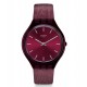 SWATCH SKINTEMPRANILLO Κόκκινο δερμάτινο λουράκι SVOV101
