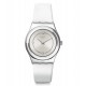 SWATCH MADAME BLANCHETTE Watch White Leather Strap YLS213