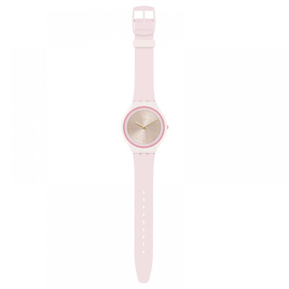 SWATCH SKINBLUSH Pink silicone strap SVUP101