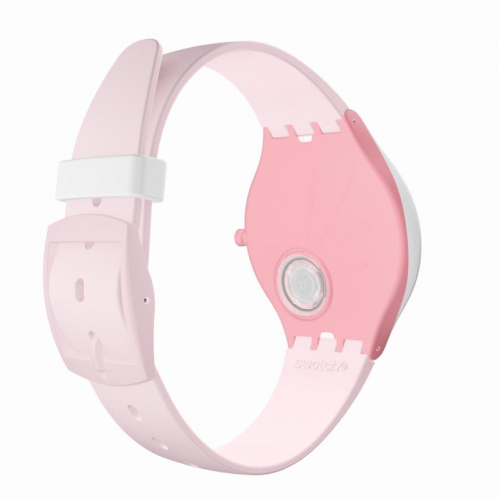 SWATCH SKINBLUSH Pink silicone strap SVUP101