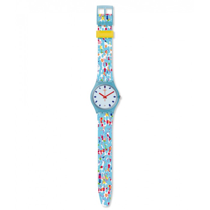 SWATCH PRIKKET ΡΟΛΟΙ Πολύχρωμο λουράκι σιλικόνης GS401
