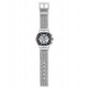 SWATCH TV TIME Silver Mesh Stainless Steel Chronograph YVS453MB SMALL