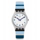 SWATCH NIGHTCLUB watch Blue rubber Strap GE275