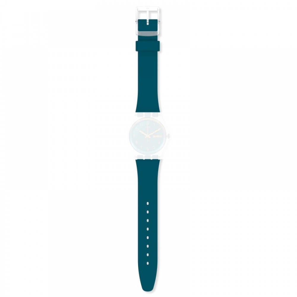 SWATCH BLUE AWAY Λουράκι Μπλε Σιλικόνης  17mm ASO28K700