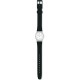 SWATCH SOMETHING BLACK Μαύρο λουράκι σιλικόνης  12mm ALB184