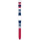 SWATCH MATELOT Πολύχρωμο Λουράκι Σιλικόνης  12mm ALN149