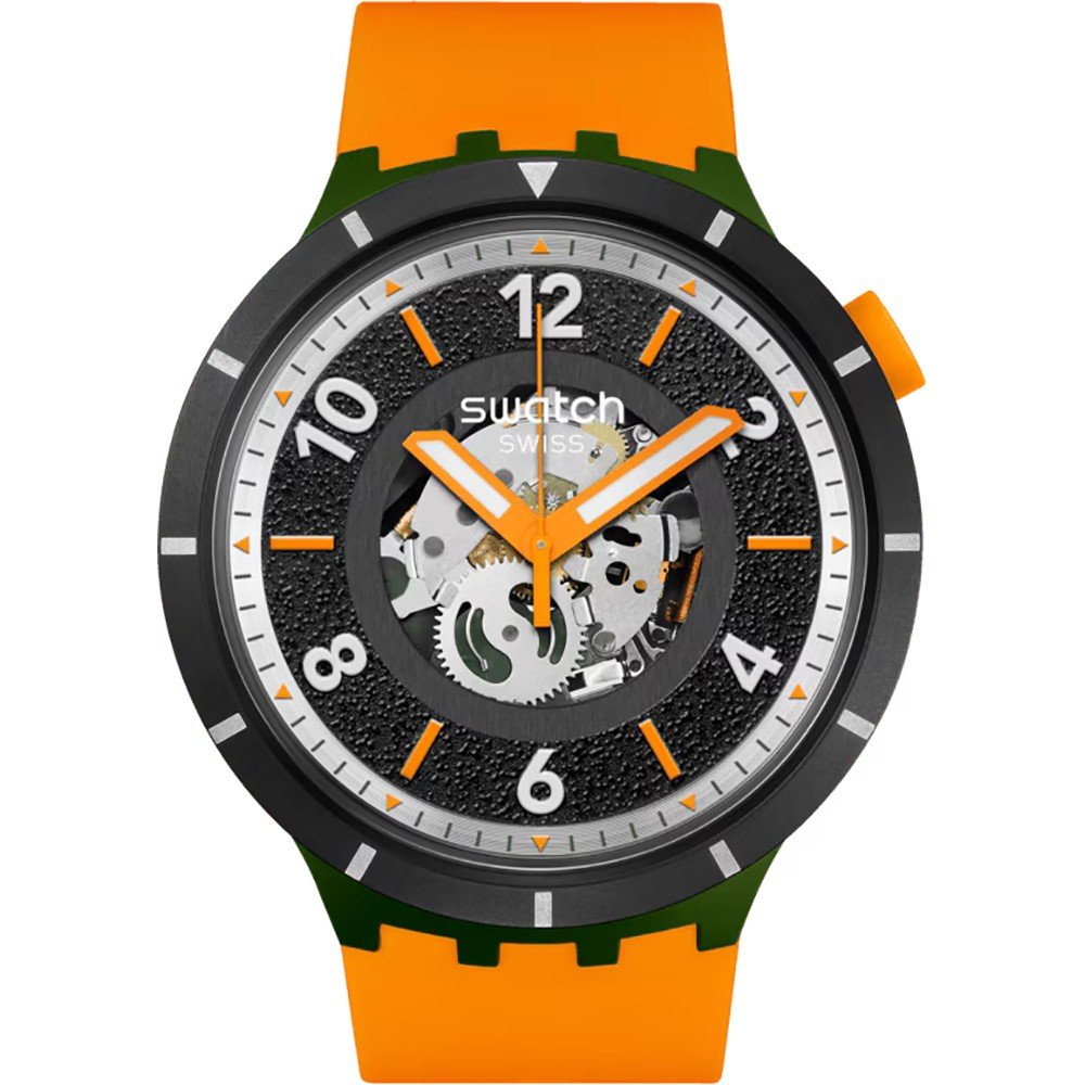 SWATCH FALL-IAGE Λουράκι Πορτοκαλί σιλικόνης 19mm  ASB03G107 