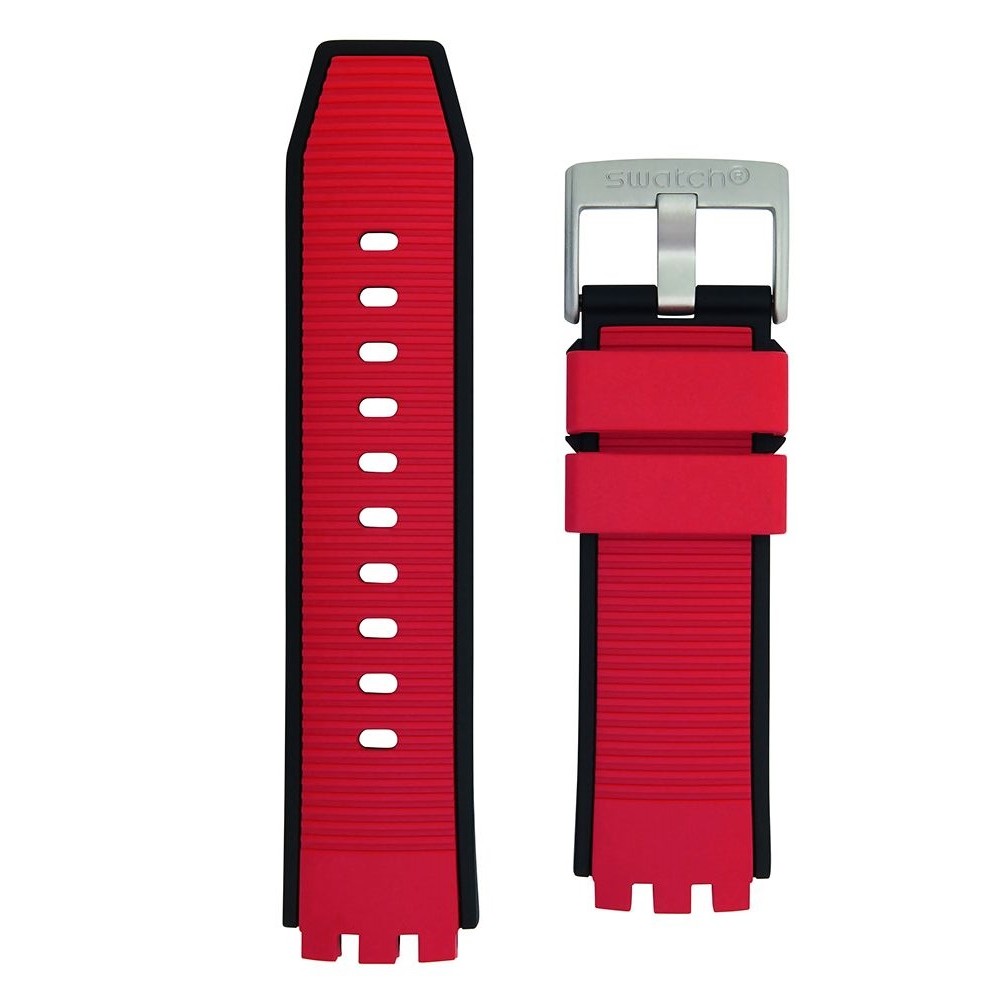 SWATCH RED JUICY Λουράκι Κόκκινο από Σιλικόνη 19mm ASB07S110