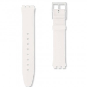 SWATCH WHITE CLASSINESS Strap Silicone White 16mm  ASFK360