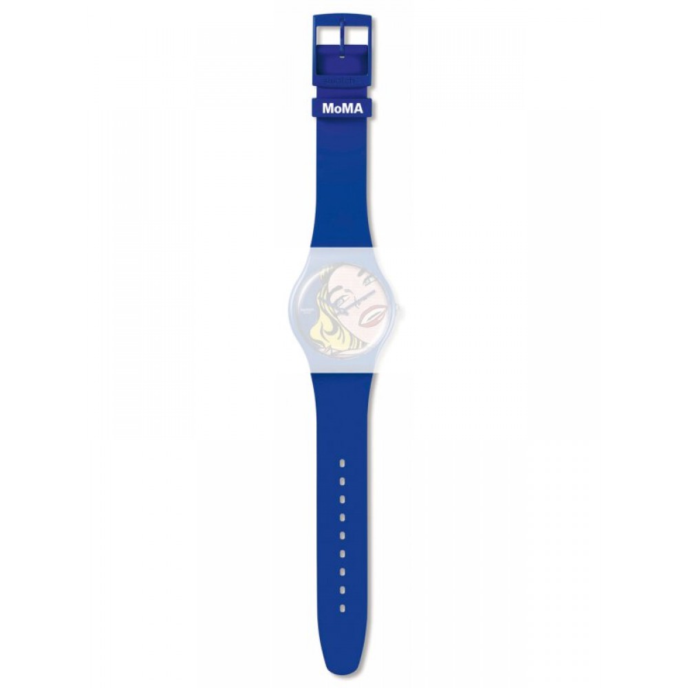 SWATCH GIRL BY ROY LICHTENSTEIN, THE WATCH Μπλε Λουράκι Σιλικόνης 20mm ASUOZ352 SWATCH GIRL BY ROY LICHTENSTEIN, THE WATCH Μπλε Λουράκι Σιλικόνης 20mm ASUOZ352