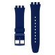 SWATCH NOTHING BASIC ABOUT BLUE  Λουράκι  Καουτσούκ Μπλε 20mm ASUSN418