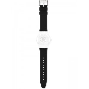 SWATCH SISTEM THROUGH AGAIN Μαύρο Καουτσούκ λουρί  19.6 mm AYIS431