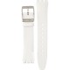 SWATCH MADAME BLANCHETTE Λευκό δερμάτινο λουράκι  17mm AYLS213