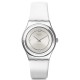SWATCH MADAME BLANCHETTE Λευκό δερμάτινο λουράκι  17mm AYLS213