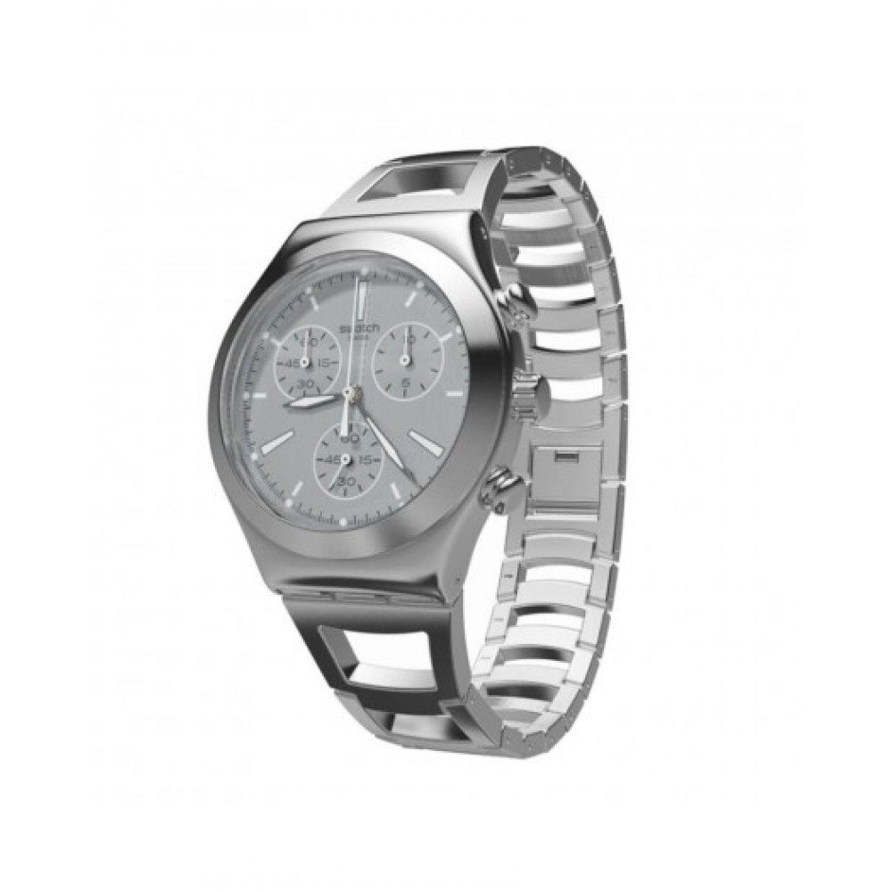 SWATCH Silverli  Ασημί Ανοξείδωτο Ατσάλι Μπρασελέ 20mm AYCS112G
