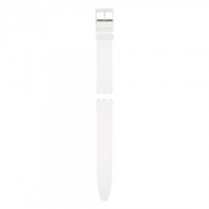 SWATCH WHITE CLASSINESS  Λουράκι  Σιλικόνης Διάφανο 16mm ASFK100
