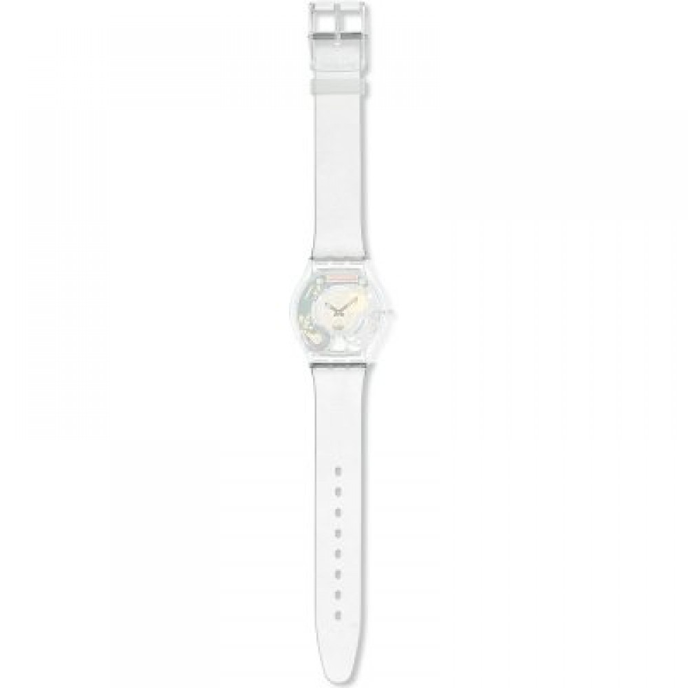 SWATCH WHITE CLASSINESS  Λουράκι  Σιλικόνης Διάφανο 16mm ASFK100