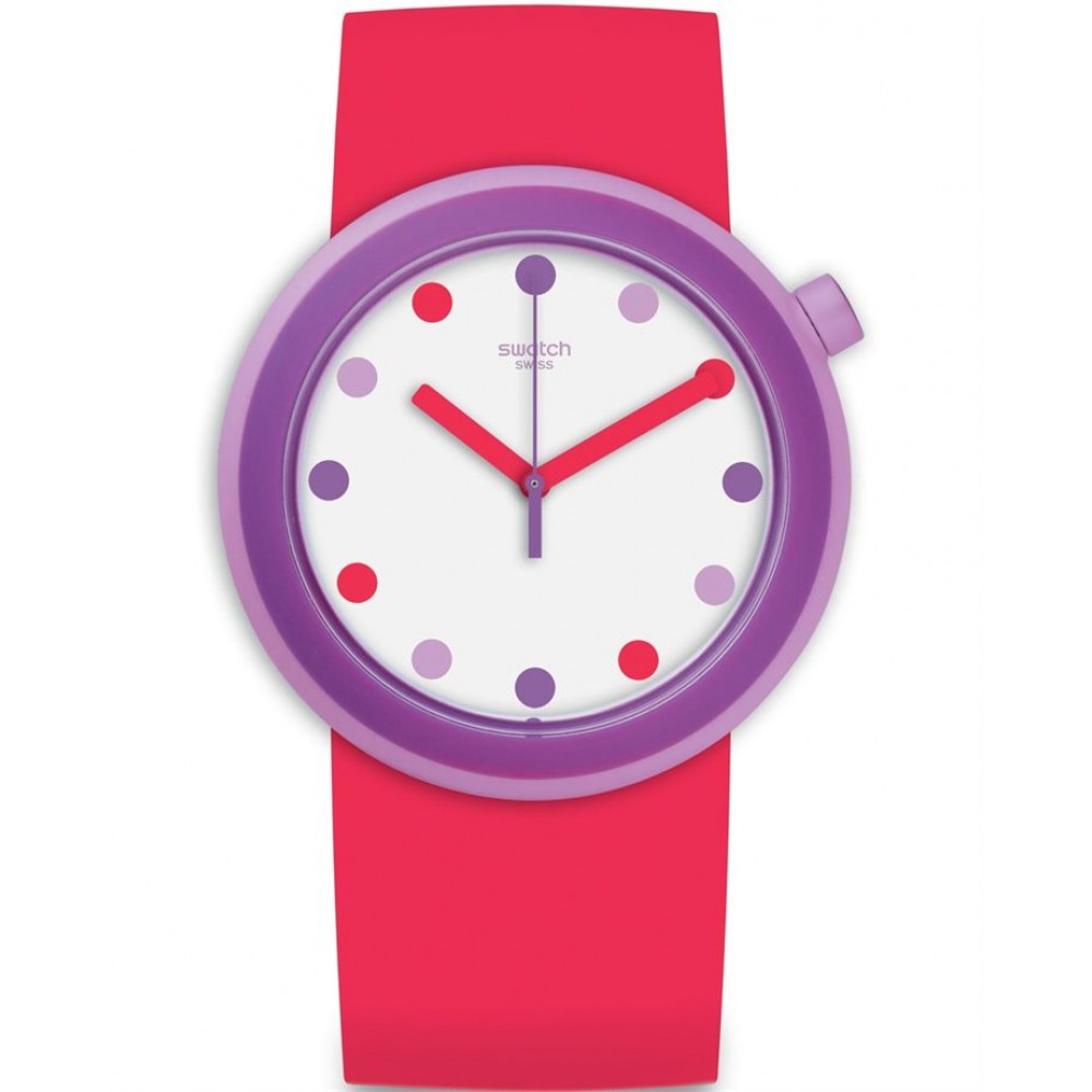 SWATCH POPalicious  Fucshia Rubber Strap PNP100