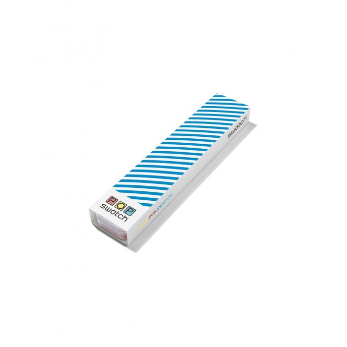 SWATCH POP POPADELIC Δύο Όψεων Πολύχρωμο ή λευκό λουράκι σιλικόνης PNL100