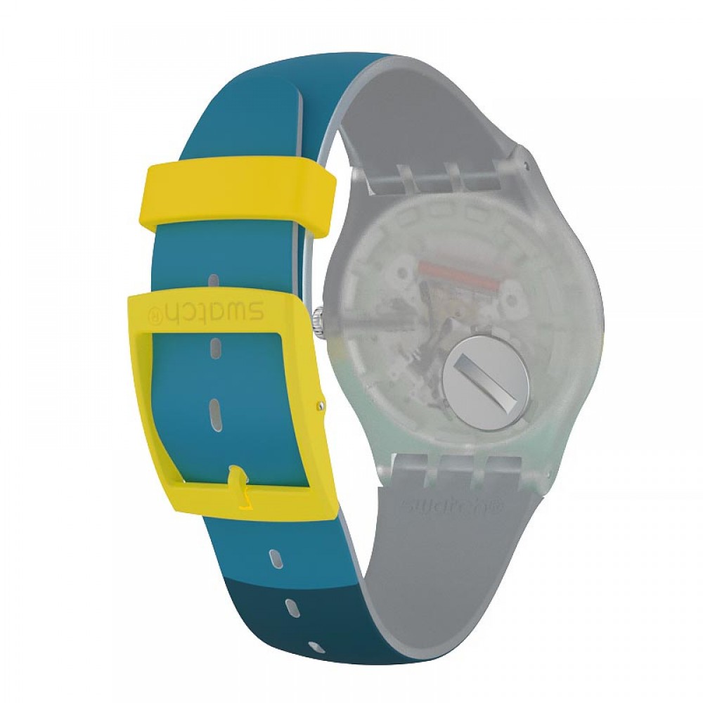 SWATCH MENT'HEURE watch Multicolor Silicone strap SUOW154 
