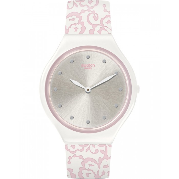 SWATCH SKINDENTELLE Ροζ λουράκι σιλικόνης SVOW102