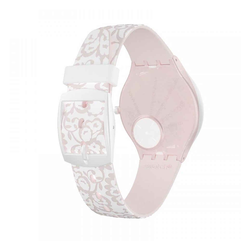 SWATCH SKINDENTELLE Pink silicone strap SVOW102