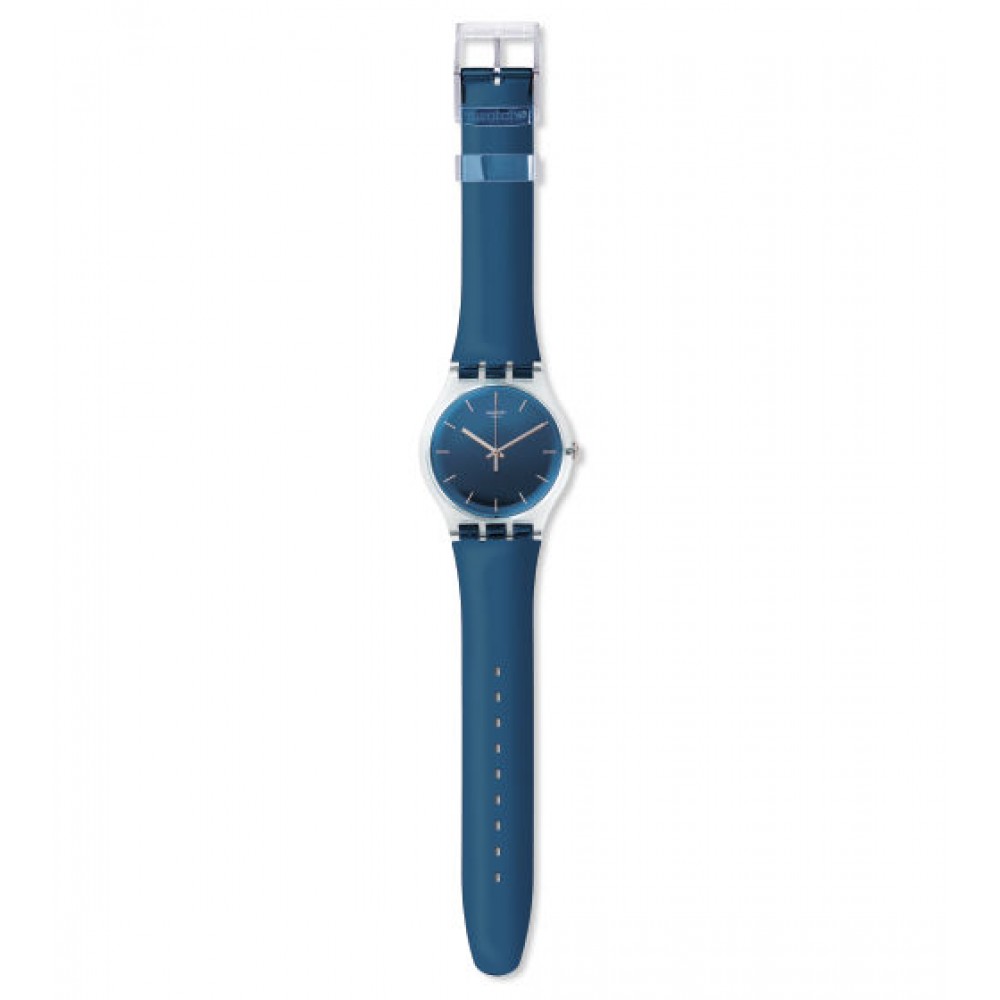 SWATCH Encrier Blue silicone strap SUOK126