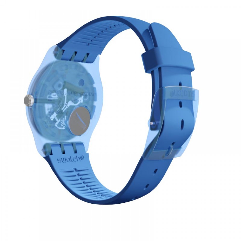 SWATCH COLOR SQUARE Μπλε  Λουράκι Σιλικόνης SUON125