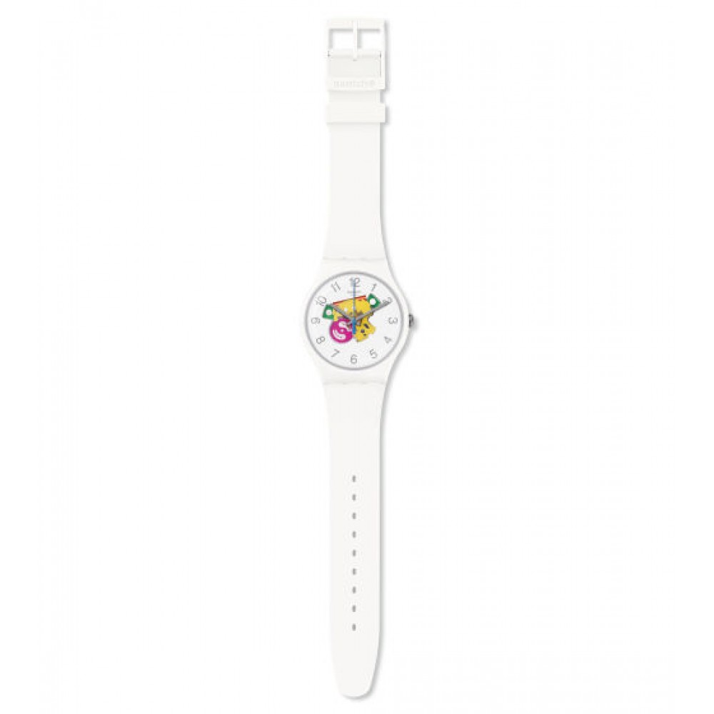 SWATCH CANDINETTE White Cilicone Strap SUOW148