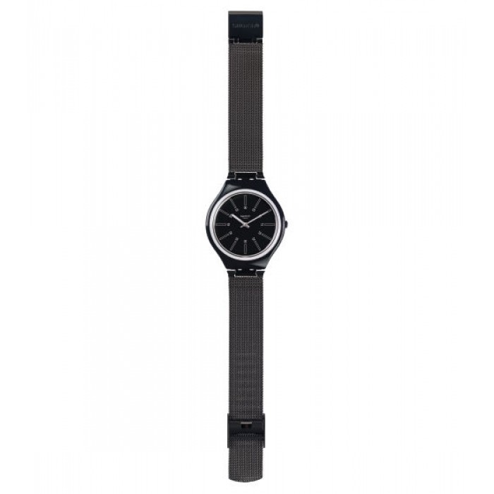 SWATCH SKINOTTE Μαύρο ανοξείδωτο ατσάλι μπρασελέ SVOB100M 