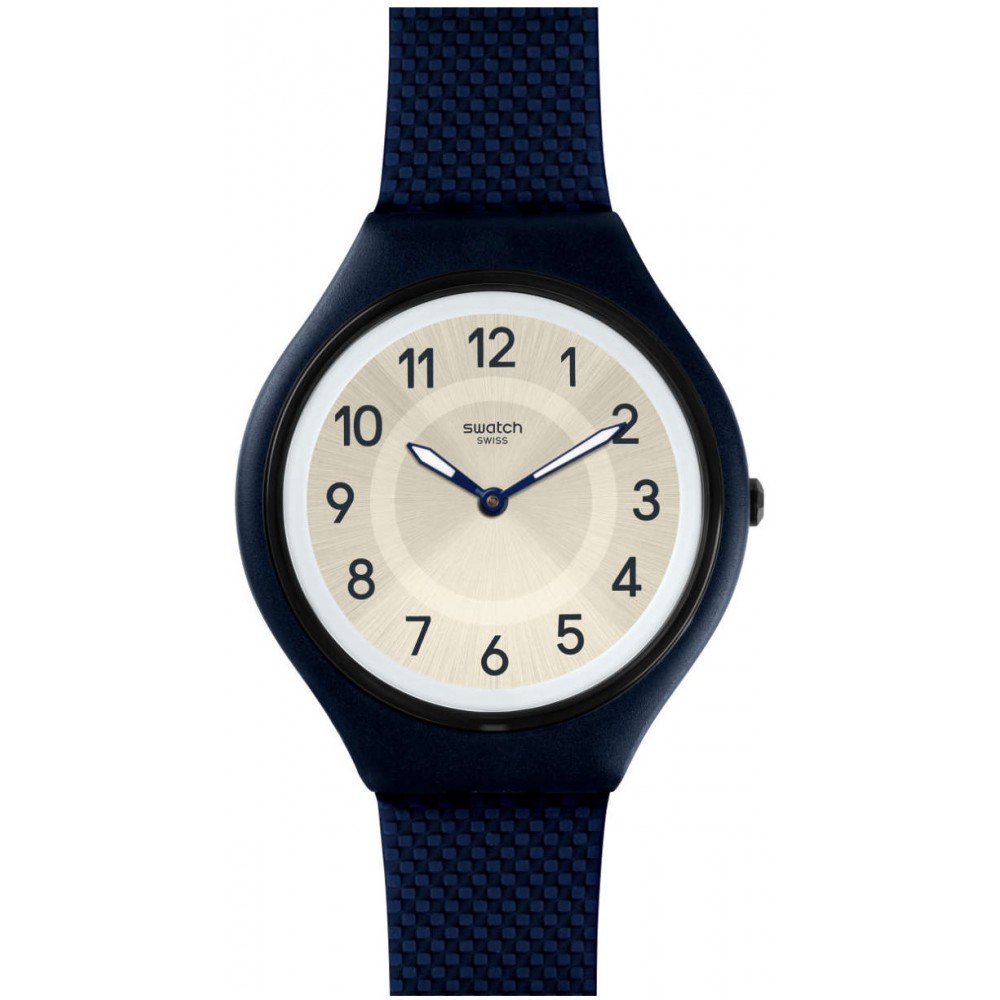 SWATCH SKINNIGHT Μπλε λουράκι σιλικόνης SVUN101
