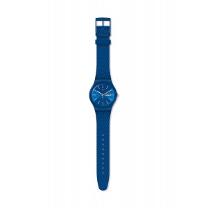 SWATCH BRICABLUE Ρολόι Μπλε Λουρί Σιλικόνης SUON711