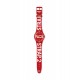 SWATCH SWATCHID Ρολόι Κόκκινο Λουρί Σιλικόνης SUOR115 