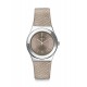 SWATCH JUSTSAND Ρολόι Καφέ Δερμάτινο Λουρί YLS467