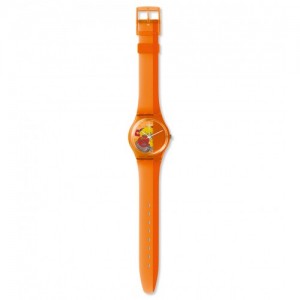 SWATCH BLOODY ORANGE Ρολόι unisex Πορτοκαλί Λουράκι Σιλικόνης GO116 SWATCH BLOODY ORANGE Ρολόι unisex Πορτοκαλί Λουράκι Σιλικόνης GO116