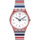 SWATCH SEA BARCODE Unisex Ρολόι Πολύχρωμο Λουράκι Σιλικόνης GR712 