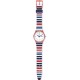 SWATCH SEA BARCODE Unisex Ρολόι Πολύχρωμο Λουράκι Σιλικόνης GR712 