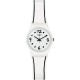 SWATCH BLACK BORDER ladies watch White Silicone strap LW162 SWATCH BLACK BORDER ladies watch White Silicone strap LW162