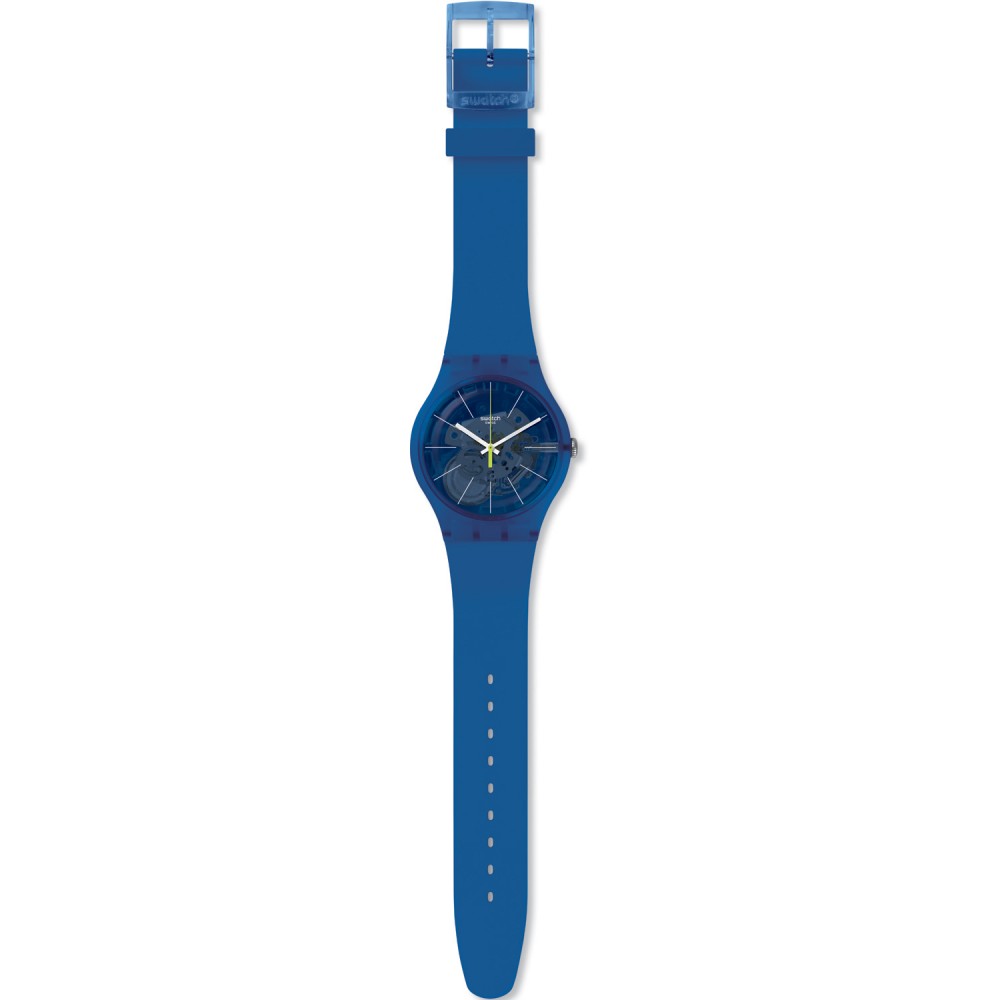 SWATCH BLUE SIRUP Unisex Ρολόι Μπλε Λουράκι Σιλικόνης SUON142