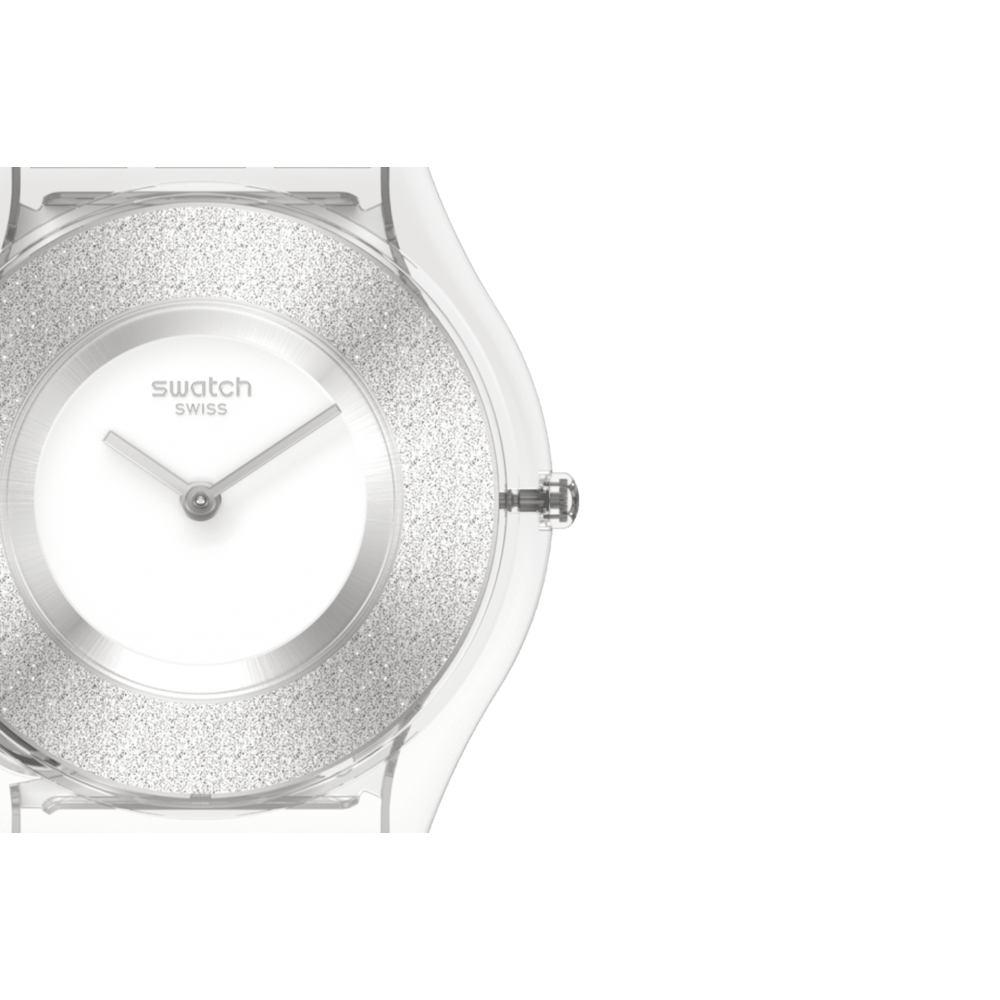 SWATCH MAGI WHITE Ρολόι Γυναικείο Λευκό Λουράκι Σιλικόνης SS08K108