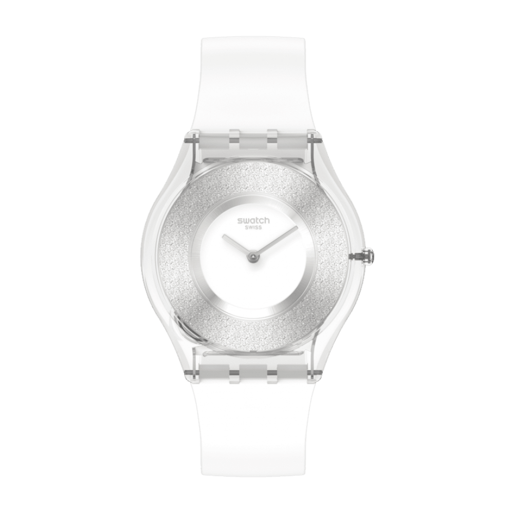SWATCH MAGI WHITE Ρολόι Γυναικείο Λευκό Λουράκι Σιλικόνης SS08K108
