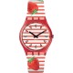 SWATCH TOILE FRAISEE Ladies-kids watch watch Multicolor Silicone Strap GR177