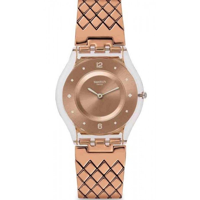 SWATCH PINK CUSHION Ρολόι Γυναικείο Ροζ Χρυσό Ανοξείδωτο Ατσάλι Μπρασελέ SFE110GB SMALL SWATCH PINK CUSHION Ρολόι Γυναικείο Ροζ Χρυσό Ανοξείδωτο Ατσάλι Μπρασελέ SFE110GB SMALL