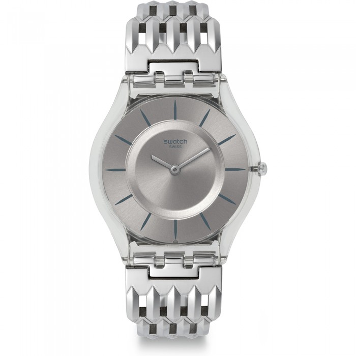 SWATCH FURIOUS Ρολόι Γυναικείο Ασημί Ανοξείδωτο Ατσάλι Μπρασελέ SFK396G
