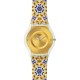 SWATCH SEMINATO Ρολόι Γυναικείο Πολύχρωμο Υφασμάτινο/Δερμάτινο λουράκι  SFW107