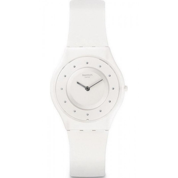 SWATCH MILCHSTRASSE Ρολόι Γυναικείο Λευκό λουράκι σιλικόνης SFW110